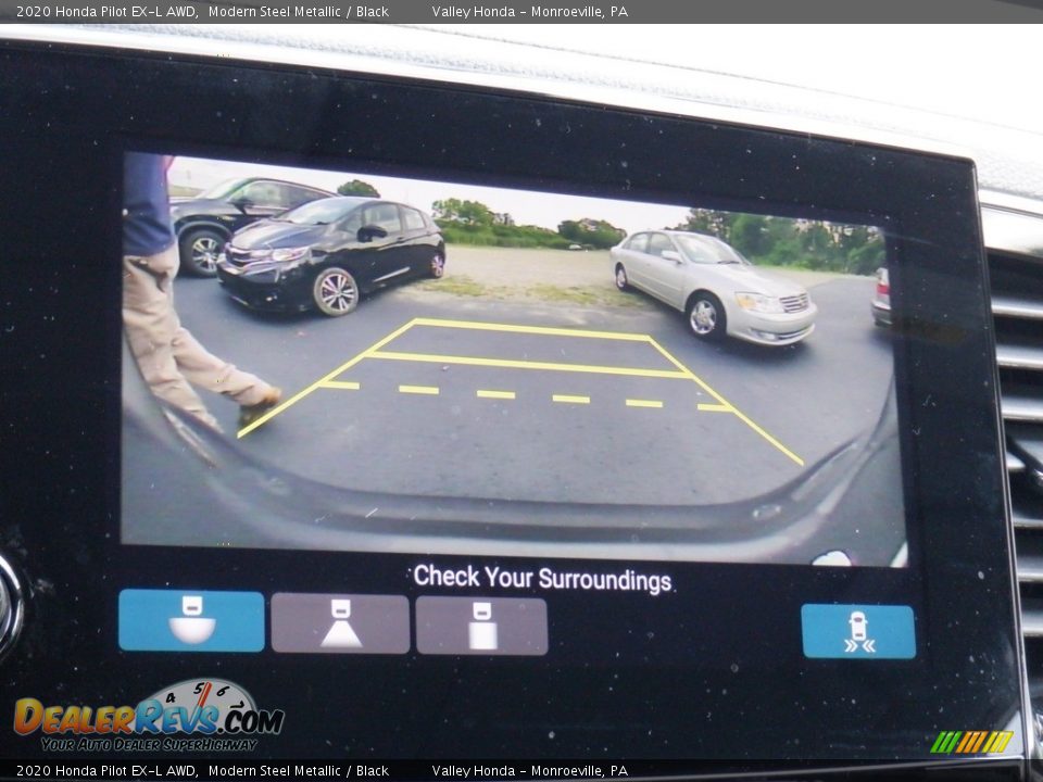 2020 Honda Pilot EX-L AWD Modern Steel Metallic / Black Photo #31