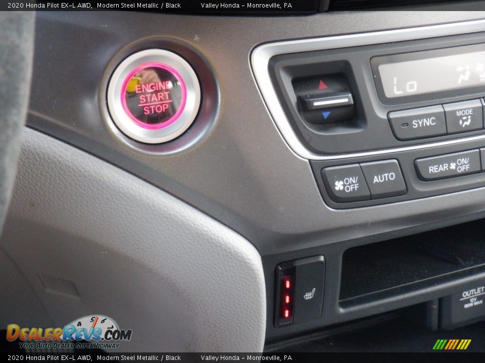 2020 Honda Pilot EX-L AWD Modern Steel Metallic / Black Photo #32