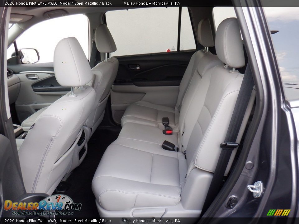 2020 Honda Pilot EX-L AWD Modern Steel Metallic / Black Photo #33