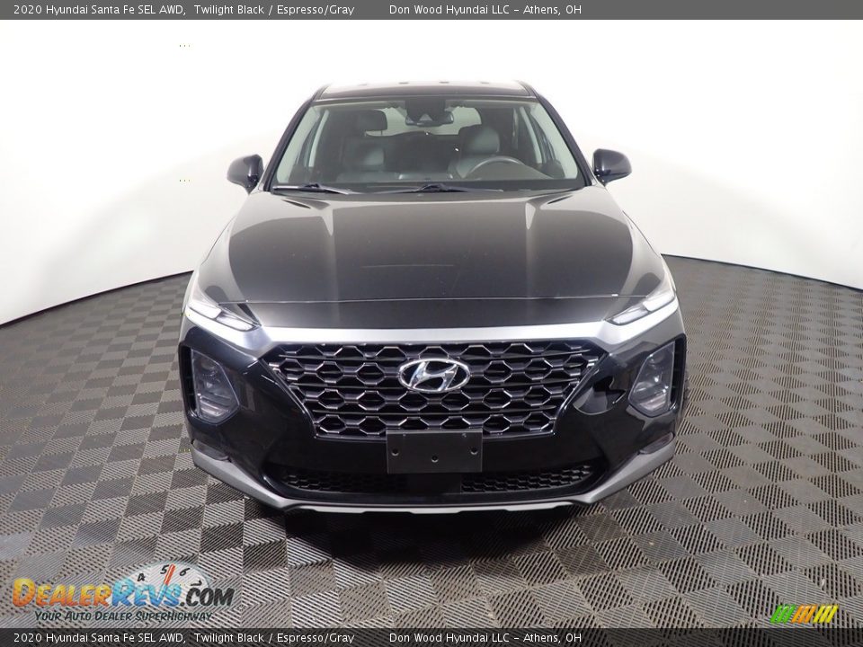 2020 Hyundai Santa Fe SEL AWD Twilight Black / Espresso/Gray Photo #4