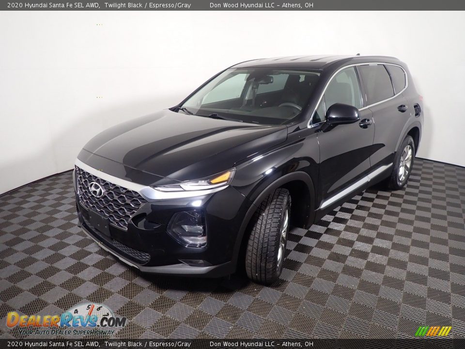 2020 Hyundai Santa Fe SEL AWD Twilight Black / Espresso/Gray Photo #8