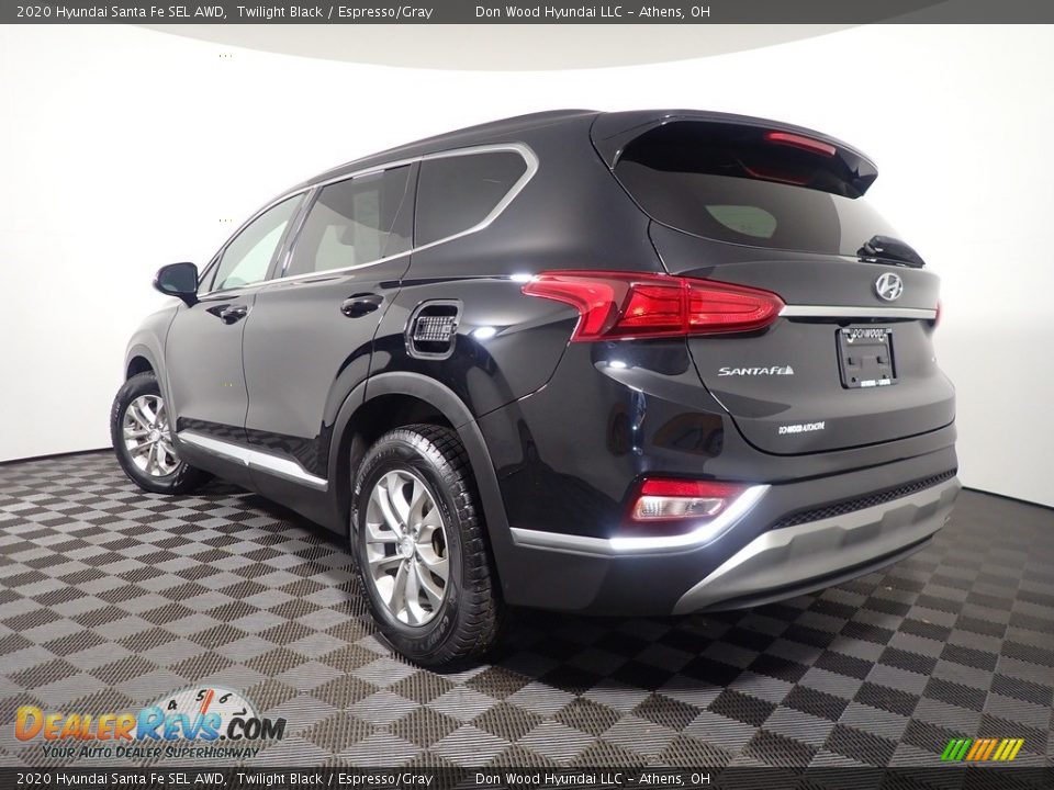 2020 Hyundai Santa Fe SEL AWD Twilight Black / Espresso/Gray Photo #9