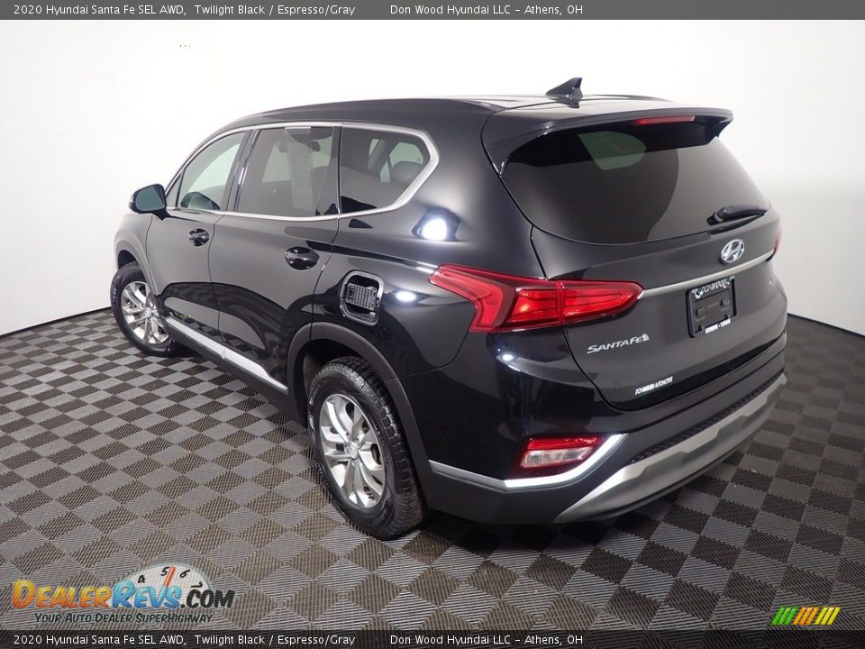 2020 Hyundai Santa Fe SEL AWD Twilight Black / Espresso/Gray Photo #10