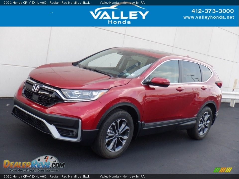 2021 Honda CR-V EX-L AWD Radiant Red Metallic / Black Photo #1