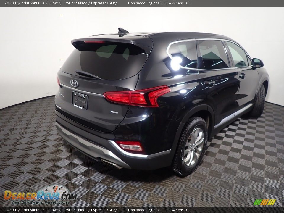 2020 Hyundai Santa Fe SEL AWD Twilight Black / Espresso/Gray Photo #15