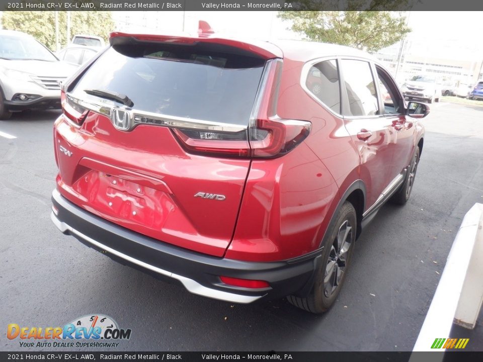 2021 Honda CR-V EX-L AWD Radiant Red Metallic / Black Photo #7
