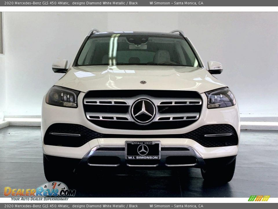 2020 Mercedes-Benz GLS 450 4Matic designo Diamond White Metallic / Black Photo #2