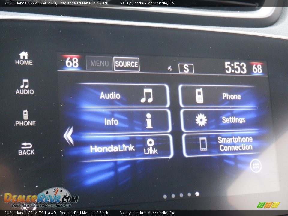 2021 Honda CR-V EX-L AWD Radiant Red Metallic / Black Photo #18