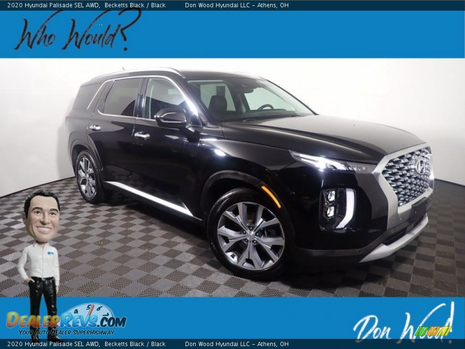 2020 Hyundai Palisade SEL AWD Becketts Black / Black Photo #1