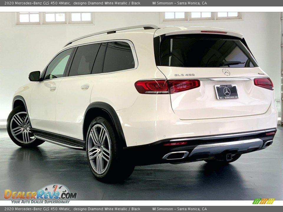 2020 Mercedes-Benz GLS 450 4Matic designo Diamond White Metallic / Black Photo #10