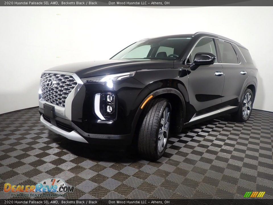 2020 Hyundai Palisade SEL AWD Becketts Black / Black Photo #8