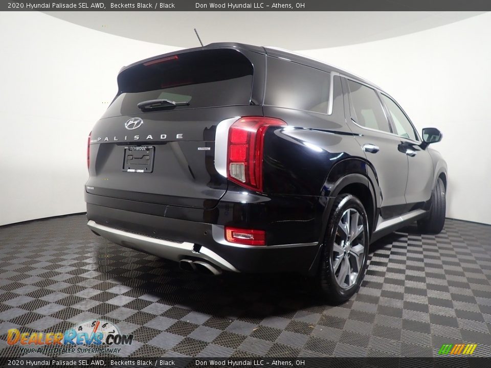 2020 Hyundai Palisade SEL AWD Becketts Black / Black Photo #16