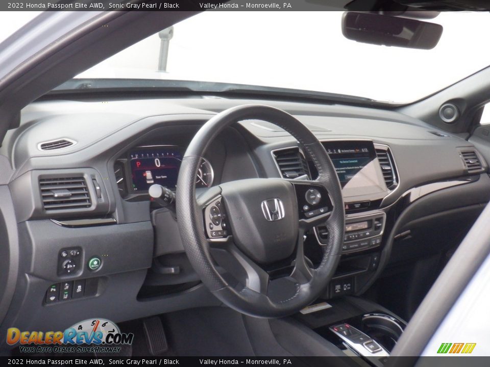 Dashboard of 2022 Honda Passport Elite AWD Photo #12