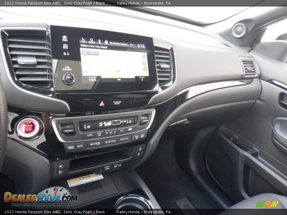 Dashboard of 2022 Honda Passport Elite AWD Photo #24