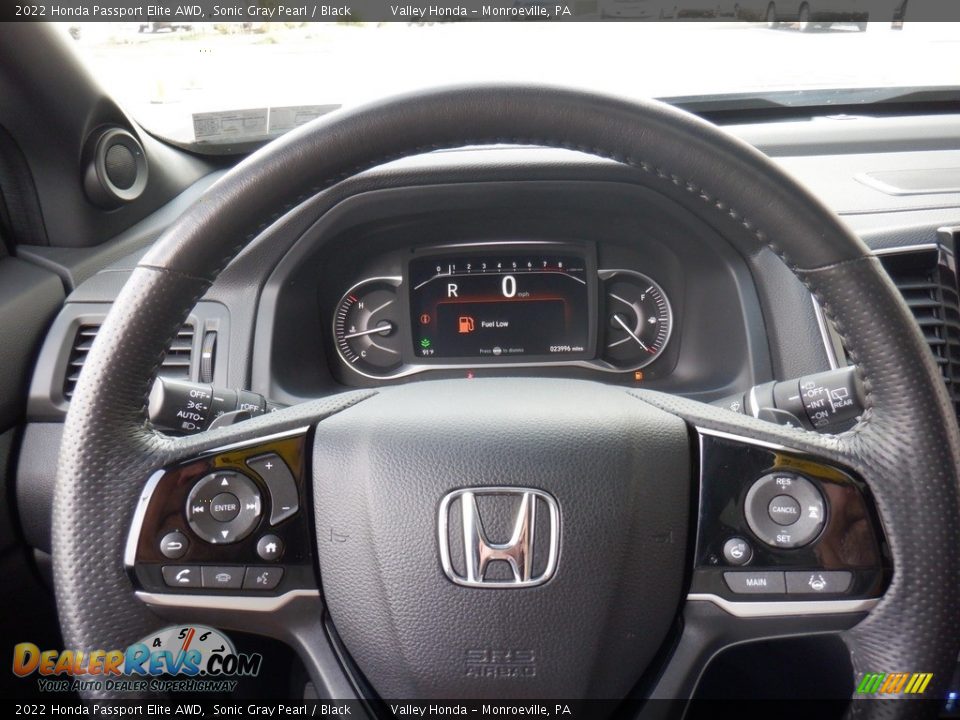 2022 Honda Passport Elite AWD Steering Wheel Photo #31
