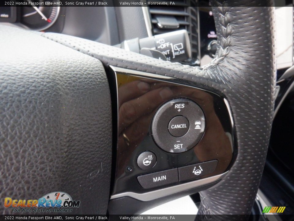 2022 Honda Passport Elite AWD Steering Wheel Photo #33
