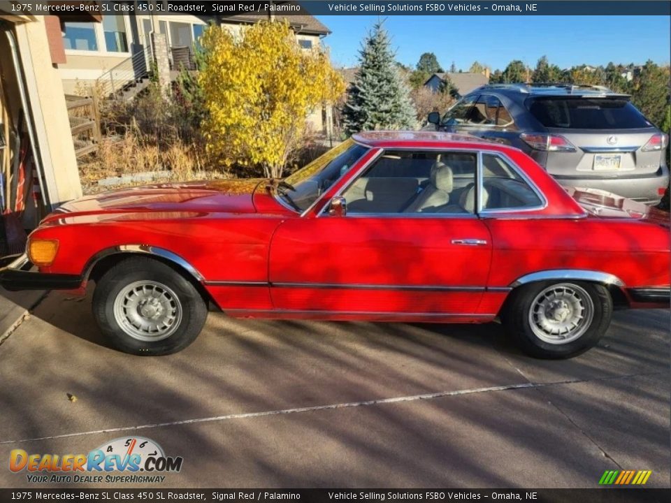 1975 Mercedes-Benz SL Class 450 SL Roadster Signal Red / Palamino Photo #1