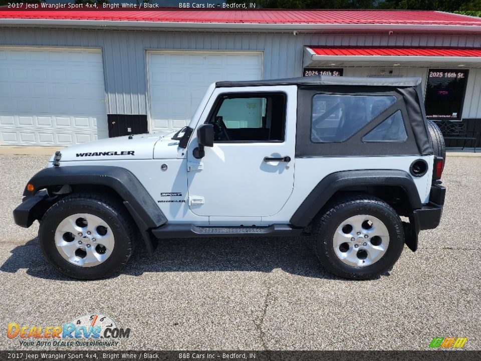 2017 Jeep Wrangler Sport 4x4 Bright White / Black Photo #1