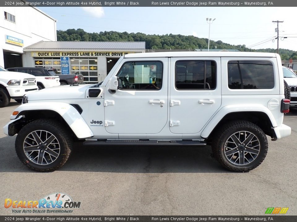 Bright White 2024 Jeep Wrangler 4-Door High Altitude 4xe Hybrid Photo #2