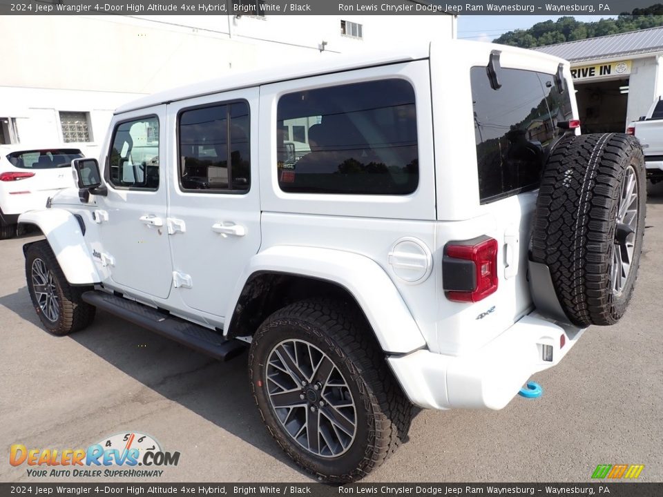 2024 Jeep Wrangler 4-Door High Altitude 4xe Hybrid Bright White / Black Photo #3