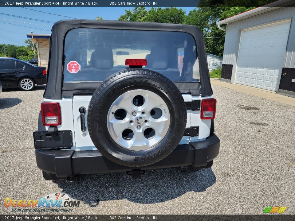 2017 Jeep Wrangler Sport 4x4 Bright White / Black Photo #3