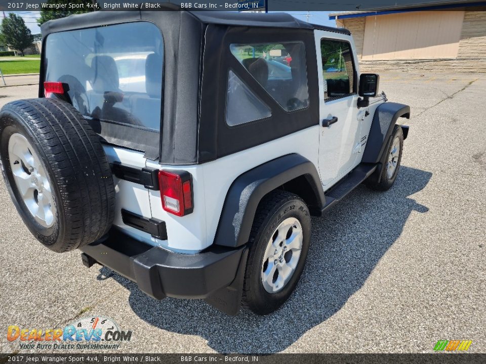 2017 Jeep Wrangler Sport 4x4 Bright White / Black Photo #4