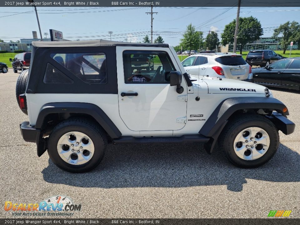 2017 Jeep Wrangler Sport 4x4 Bright White / Black Photo #5