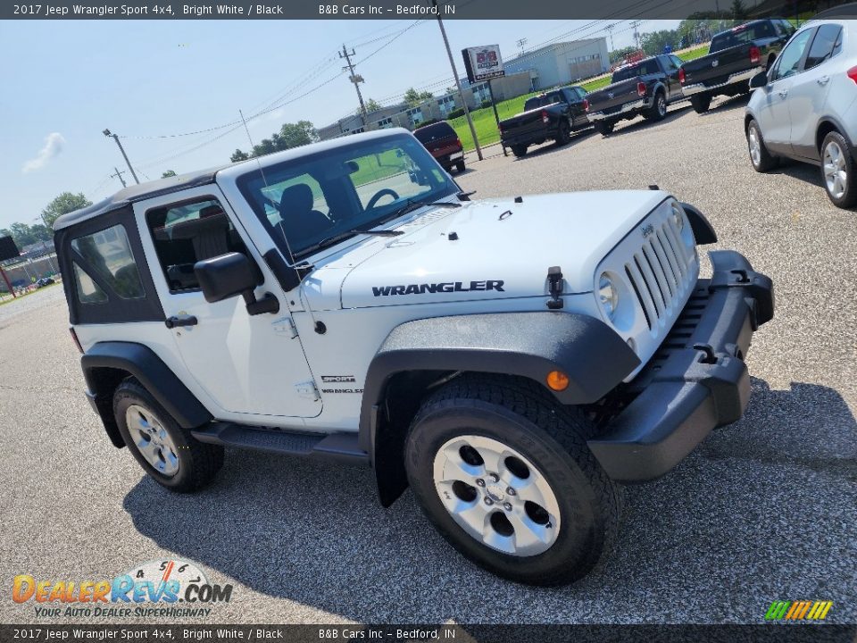 2017 Jeep Wrangler Sport 4x4 Bright White / Black Photo #6