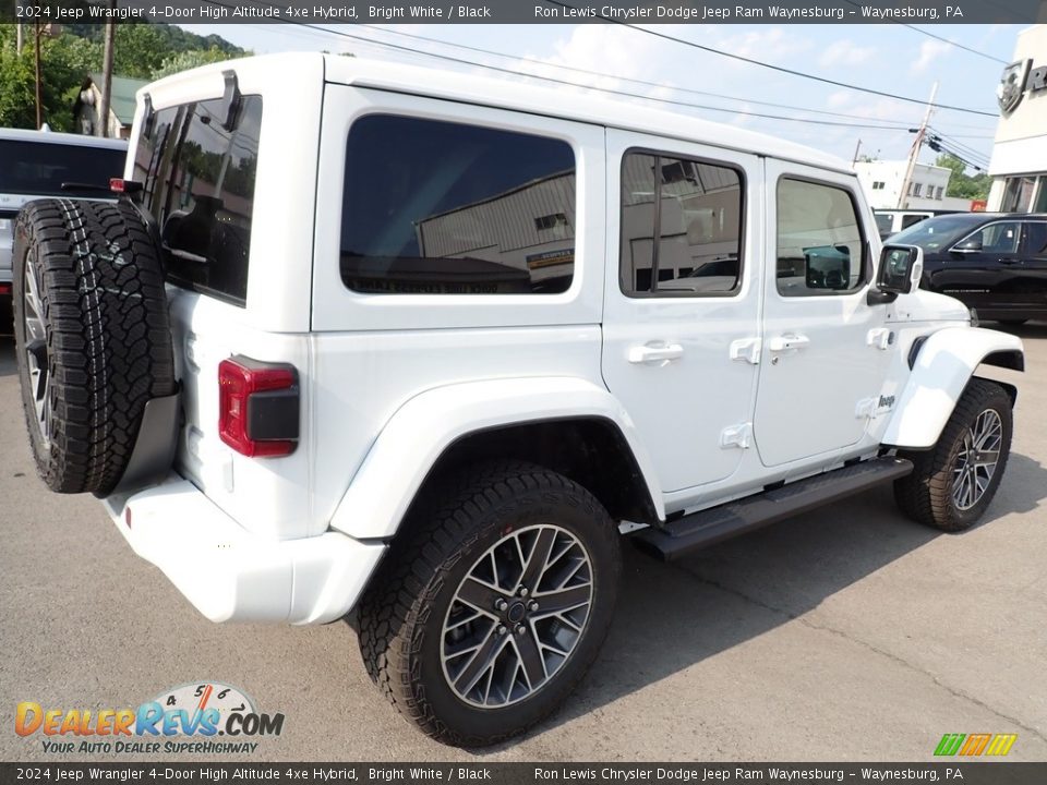 2024 Jeep Wrangler 4-Door High Altitude 4xe Hybrid Bright White / Black Photo #6