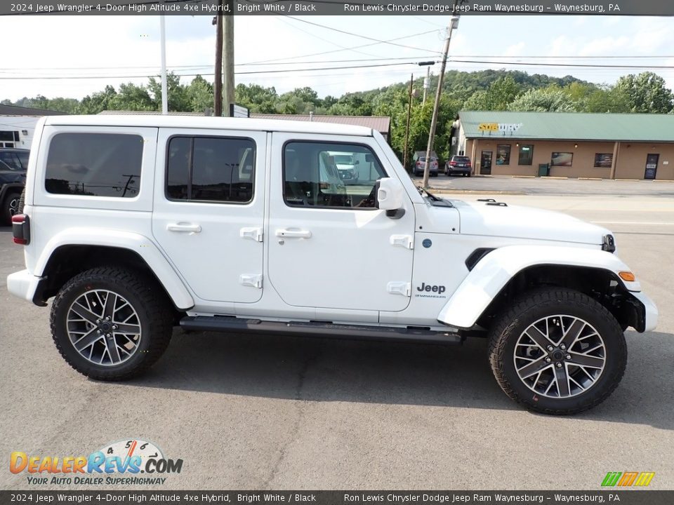 Bright White 2024 Jeep Wrangler 4-Door High Altitude 4xe Hybrid Photo #7