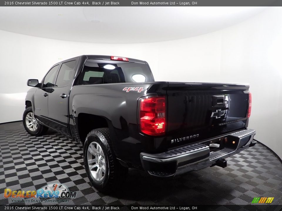 2016 Chevrolet Silverado 1500 LT Crew Cab 4x4 Black / Jet Black Photo #8