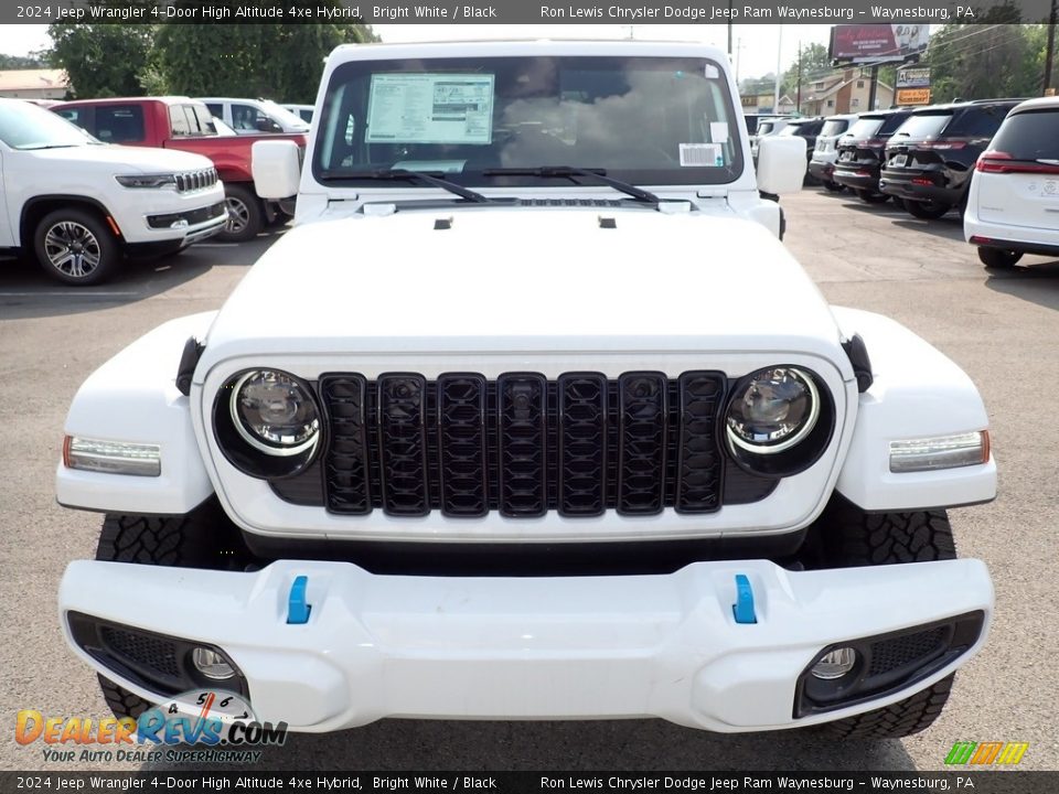 Bright White 2024 Jeep Wrangler 4-Door High Altitude 4xe Hybrid Photo #9