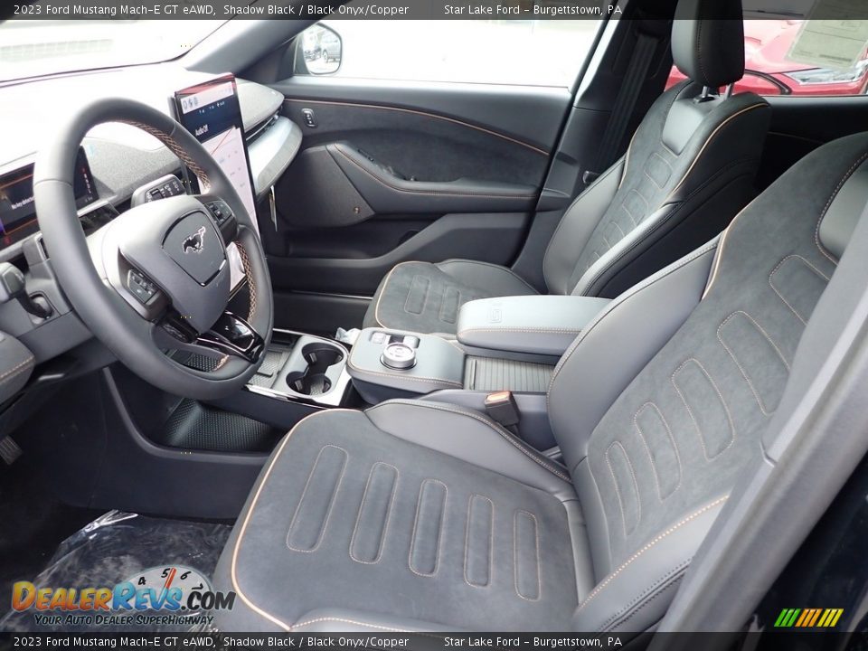 Black Onyx/Copper Interior - 2023 Ford Mustang Mach-E GT eAWD Photo #12