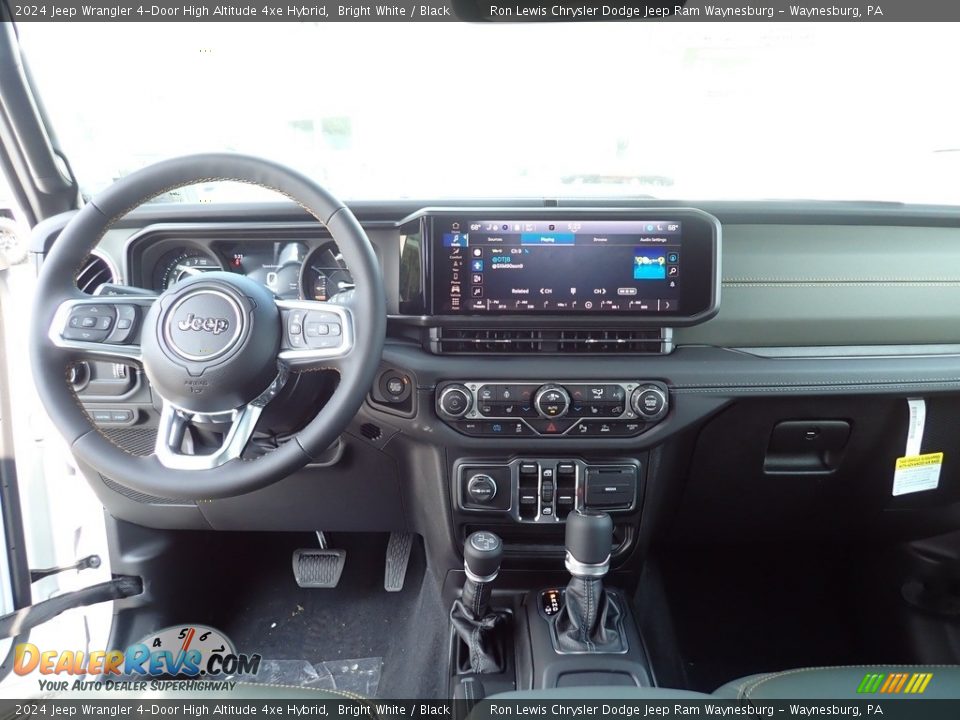 Dashboard of 2024 Jeep Wrangler 4-Door High Altitude 4xe Hybrid Photo #13