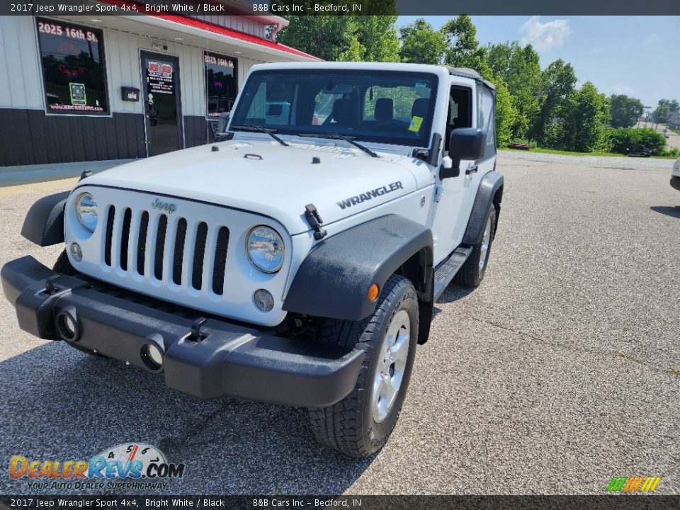 2017 Jeep Wrangler Sport 4x4 Bright White / Black Photo #19