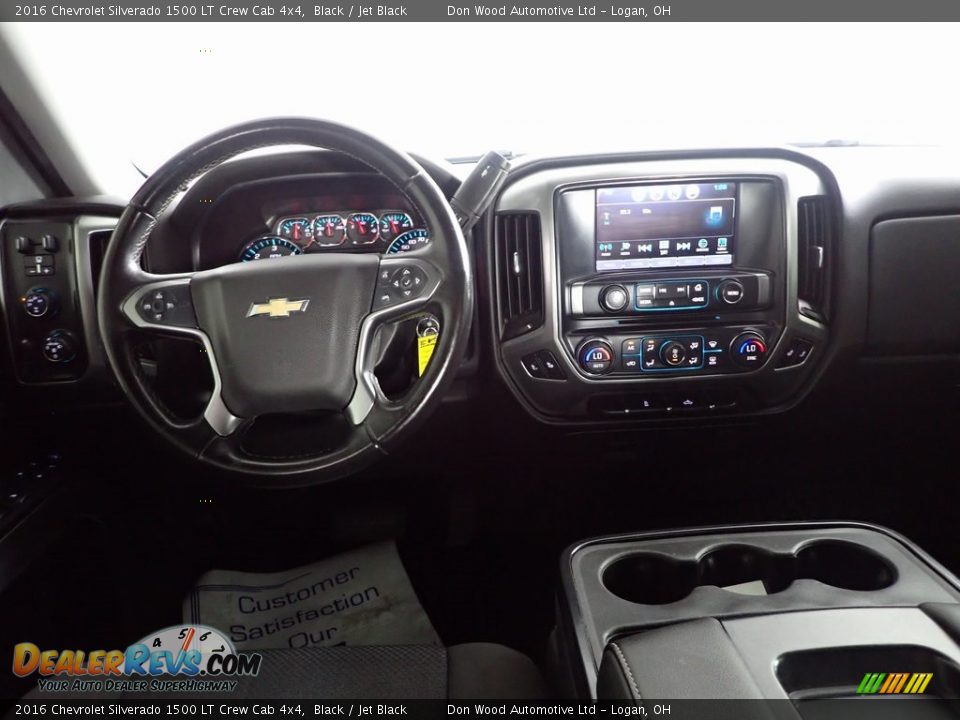 2016 Chevrolet Silverado 1500 LT Crew Cab 4x4 Black / Jet Black Photo #23