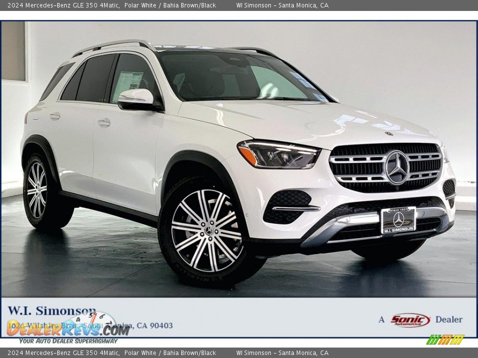 2024 Mercedes-Benz GLE 350 4Matic Polar White / Bahia Brown/Black Photo #1