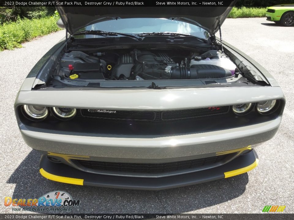 2023 Dodge Challenger R/T Scat Pack Plus Destroyer Grey / Ruby Red/Black Photo #4