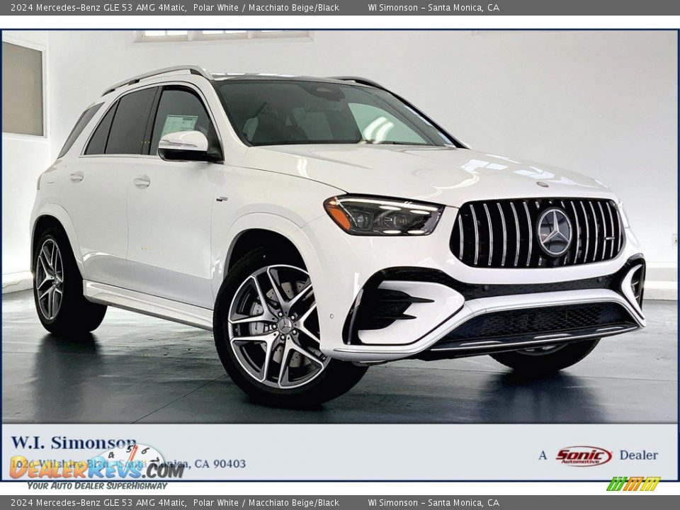 2024 Mercedes-Benz GLE 53 AMG 4Matic Polar White / Macchiato Beige/Black Photo #1