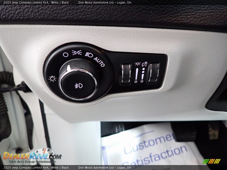 2020 Jeep Compass Limted 4x4 White / Black Photo #15