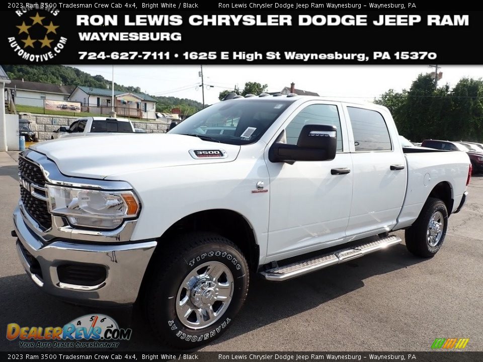 2023 Ram 3500 Tradesman Crew Cab 4x4 Bright White / Black Photo #1