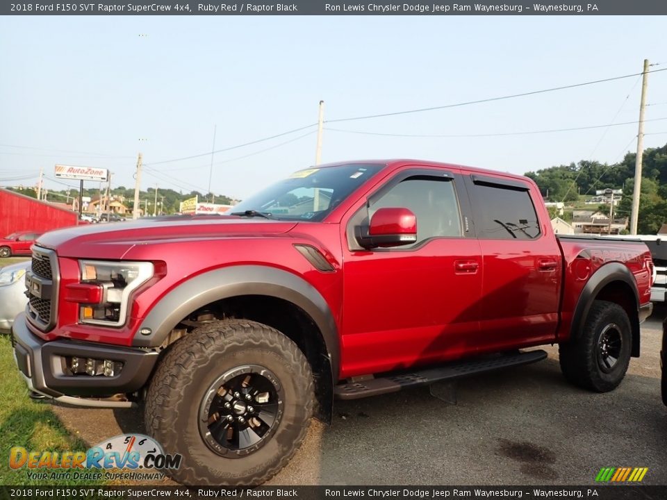 2018 Ford F150 SVT Raptor SuperCrew 4x4 Ruby Red / Raptor Black Photo #1