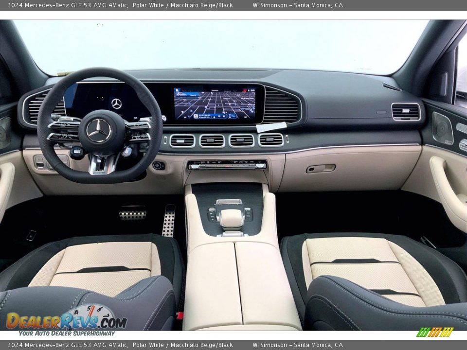 Macchiato Beige/Black Interior - 2024 Mercedes-Benz GLE 53 AMG 4Matic Photo #6
