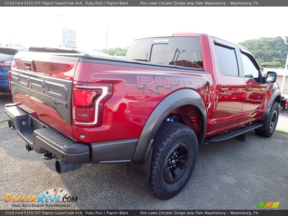 2018 Ford F150 SVT Raptor SuperCrew 4x4 Ruby Red / Raptor Black Photo #3