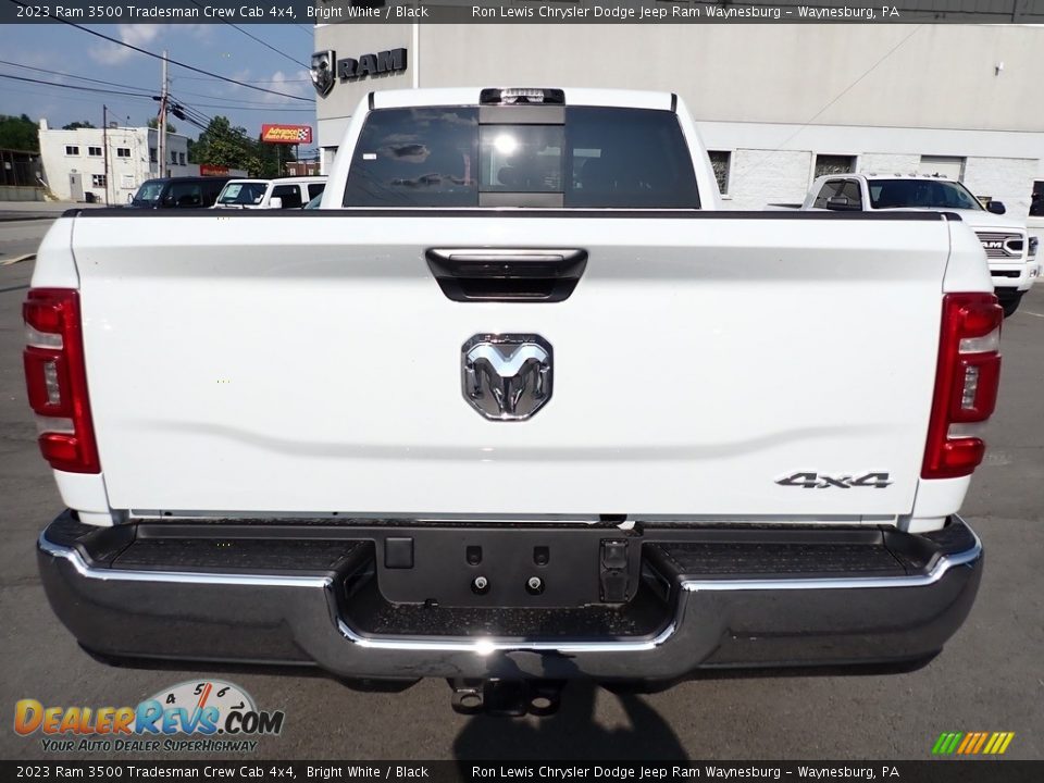 2023 Ram 3500 Tradesman Crew Cab 4x4 Bright White / Black Photo #4