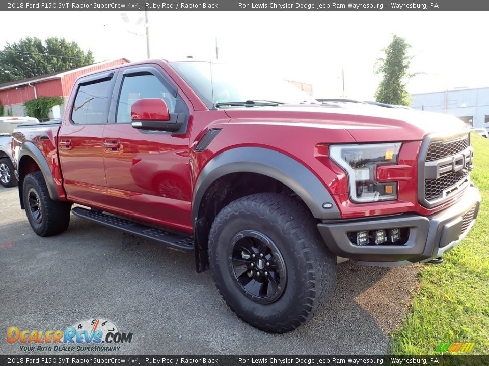 2018 Ford F150 SVT Raptor SuperCrew 4x4 Ruby Red / Raptor Black Photo #4