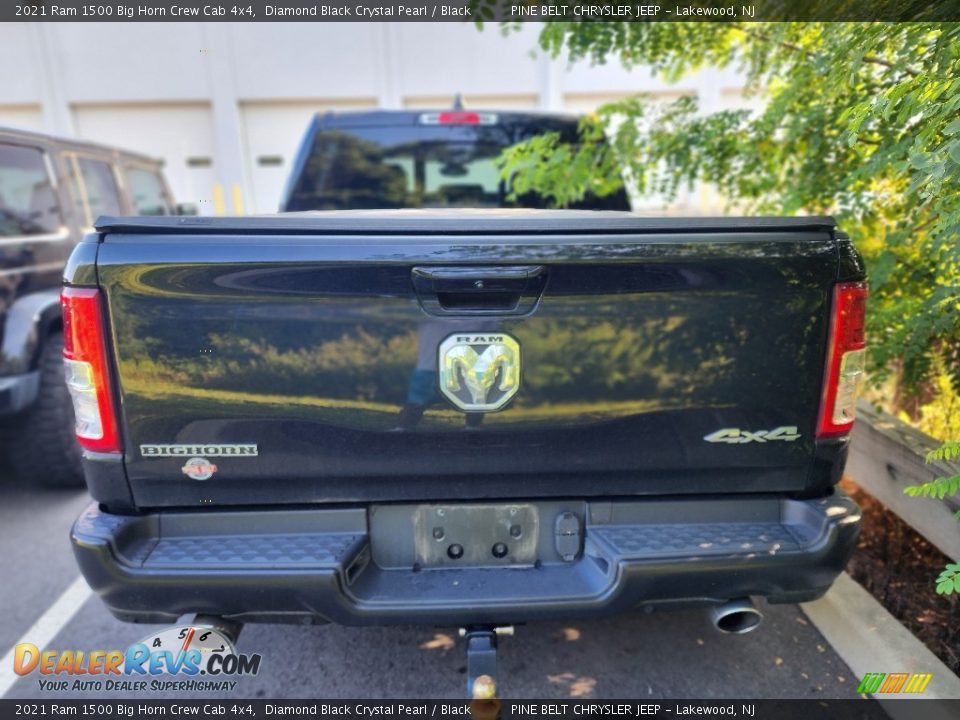 2021 Ram 1500 Big Horn Crew Cab 4x4 Diamond Black Crystal Pearl / Black Photo #4