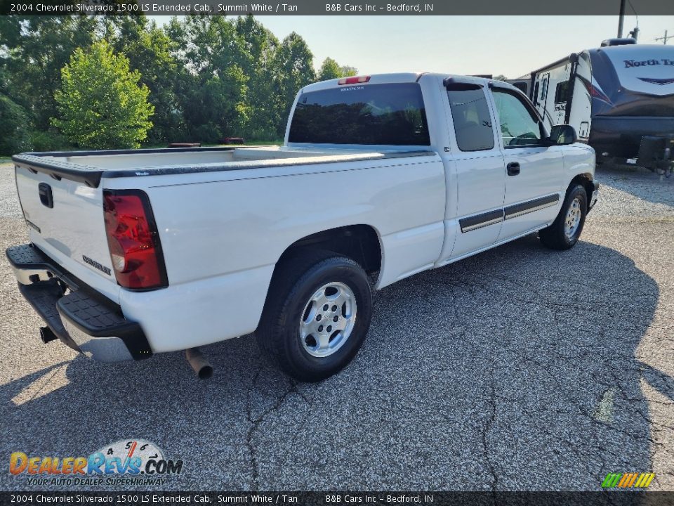 2004 Chevrolet Silverado 1500 LS Extended Cab Summit White / Tan Photo #4