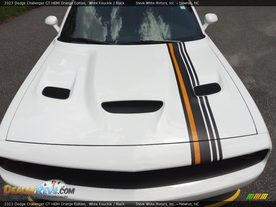 2023 Dodge Challenger GT HEMI Orange Edition White Knuckle / Black Photo #4