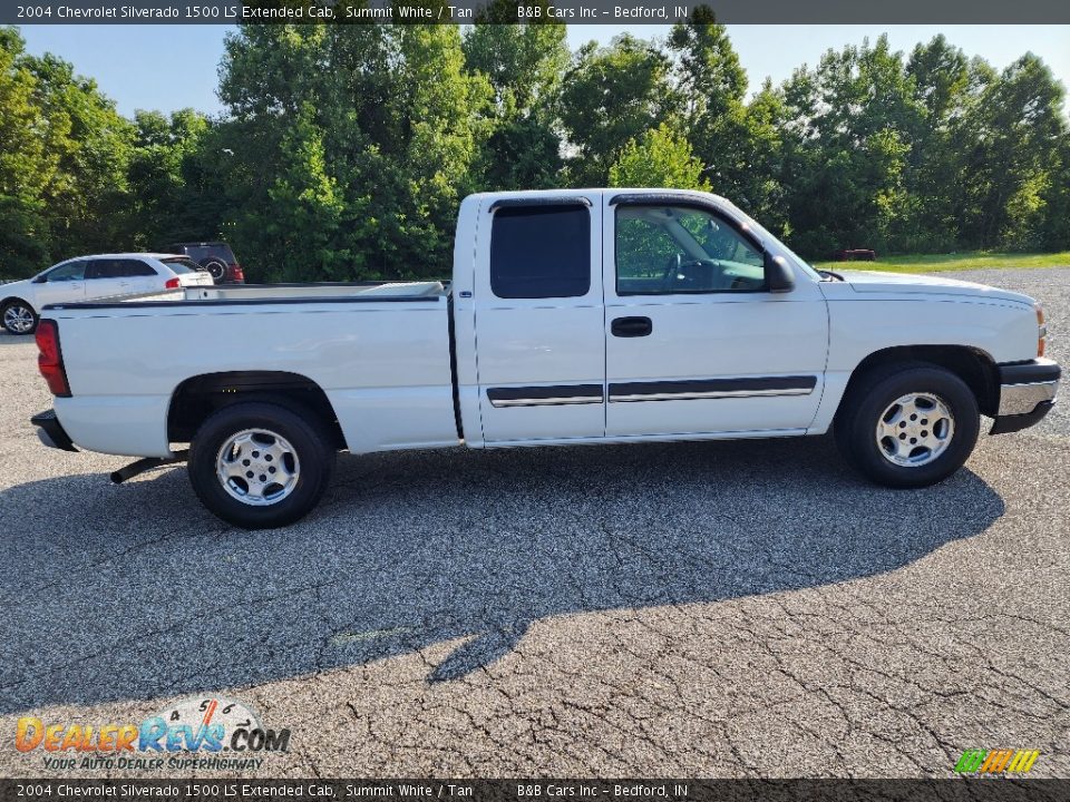 Summit White 2004 Chevrolet Silverado 1500 LS Extended Cab Photo #5